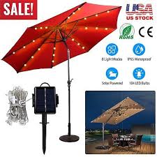 104 Led Solar Umbrella String Lights 8