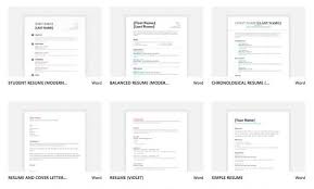 4 Sources Of Free Microsoft Word Resume Templates 500 Total