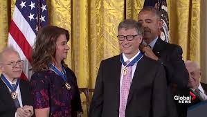 Others like newton minnow and richard. Bill And Melinda Gates Receive President Medal Of Freedom Watch News Videos Online