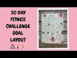 30 day fitness challenge goal layout