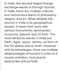 essay on tourism to words in jpg