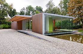 One Story Glass House Design