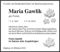 Maria Gawlik-Zepkow, im Oktobe | Nordkurier Anzeigen