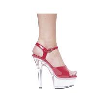 Ellie Shoes E 601 Juliet C 6 Heel Sandal With Clear Bottom