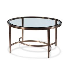 Ritz Glass Round Coffee Table In Clear