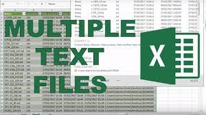 import multiple text files into excel