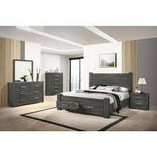 weathered grey queen bedroom set