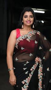 Syamala, telugu anchor, saree lover, HD phone wallpaper | Peakpx