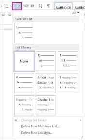Create An Outline From Scratch Word