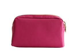guess fuchsia toiletry bag for in red