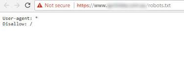 a reminder that robots txt files are