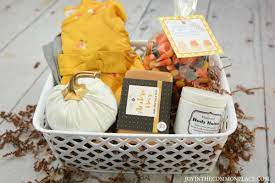 fall themed baby shower gift basket