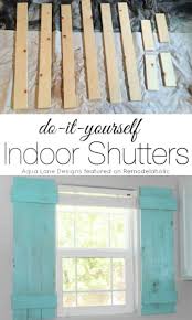 10 inexpensive diy interior shutters