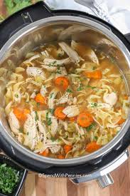 While i love to serve a simply perfect crock pot chicken noodle soup, i love being able to create a homemade chicken soup in the pressure cooker in minutes. Instant Pot Chicken Noodle Soup Spend With Pennies