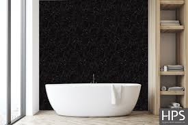 Large Black Marble Shower Panel 2400