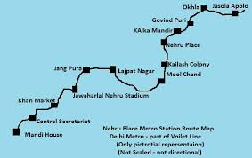 nehru place metro station how to