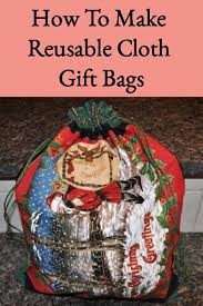reusable cloth gift bags