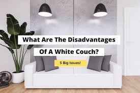 disadvanes of a white couch