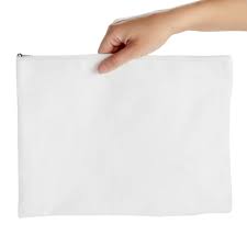 6 pack large cosmetic canvas pouch with