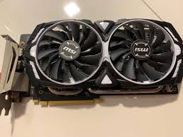 Msi geforce gtx 1060 6g ocv1 graphics cards based on nvidia's new pascal gpu with fierce new looks and supreme performance to match. Msi Armor Gtx1060 6gb Ocv1 Electronics Computer Parts Accessories On Carousell