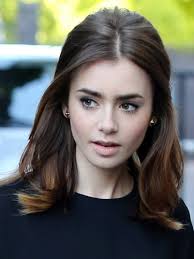 lily collins stunning retro hair and