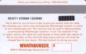 Maybe you would like to learn more about one of these? Gift Card 24 Hours Whataburger United States Of America Whataburger Col Us Wha 006