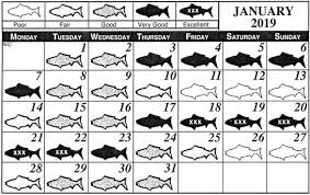 Gulf Coast Fisherman Monthly Fishing Calendar West Gulf 2019