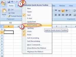 Restoring Classic Print Preview In Excel 2010 2013