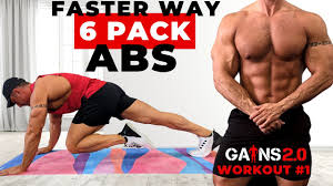 proper fast six pack abs workout at