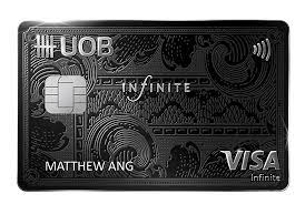 2 mile per dollar welcome bonus: Uob Visa Infinite Metal Card Credit Card Uob Singapore