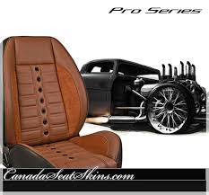 Restomod Brown Suede Leather Seats