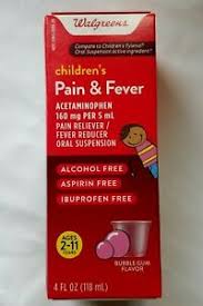 Details About Walgreens Childrens Pain And Fever Acetaminophen 160 Mg 5 Ml Bubble Gum Flavor