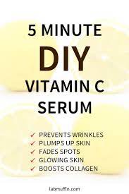Now slit the vitamin e capsule and add it to the mixture. Easy 5 Minute Diy Vitamin C Serum Recipe Lab Muffin Beauty Science Diy Vitamin C Serum Diy Vitamin C Serum Recipes Vitamin C Serum