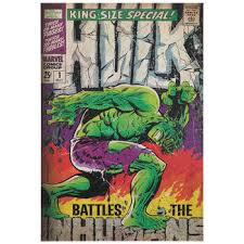 Hulk Comic Wood Wall Decor Hobby