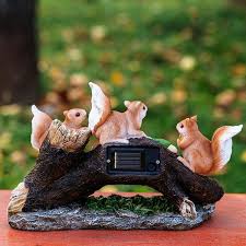 Garden Statue Squirrel Figurines
