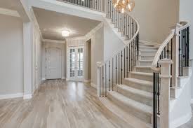 transitional grey staircase