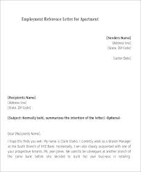 Sample Reference Letter For Business Employment Letter Of