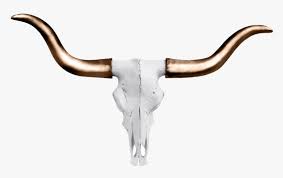 mini faux texas longhorn cow skull wall