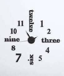 3d Large Number Og Wall Clock