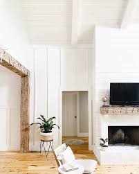 Shiplap Ceiling Wainscoting Living Room