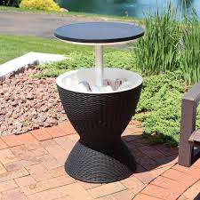 Patio Chest Cooler Side Table