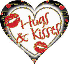 hugs and kisses love sticker hugs and