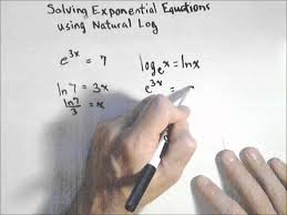 solving an exponential equation using