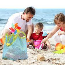 kids beach toys clothes towel bag