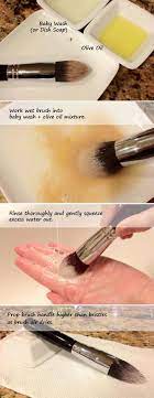 how to clean makeup brushes simple