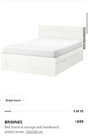 Ikea Brimnes Bed With Storage And