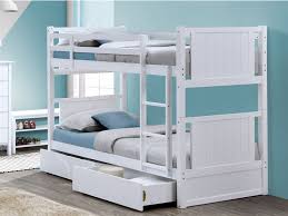 myer kids white bunk beds with storage