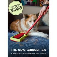 lebrush 2 0 pet hair remover for carpet