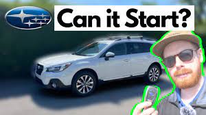 Start Subaru with DEAD Key Fob Battery - YouTube