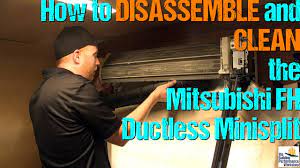 ductless mini split how to take apart